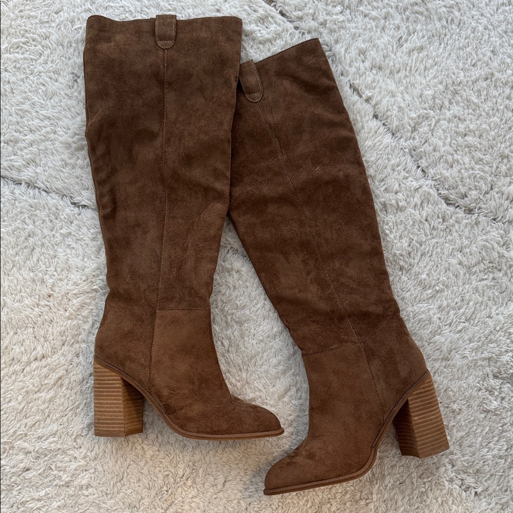 Brown Knee-High Boots